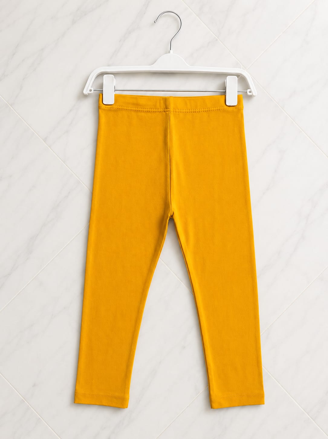 Yellow Light Weight Soft Fabric Girls Tight