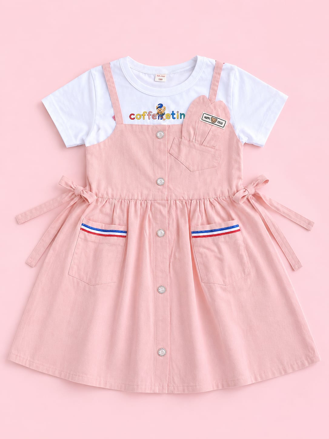 Soft & Comfortable Pink Cotton Frocks for Girls