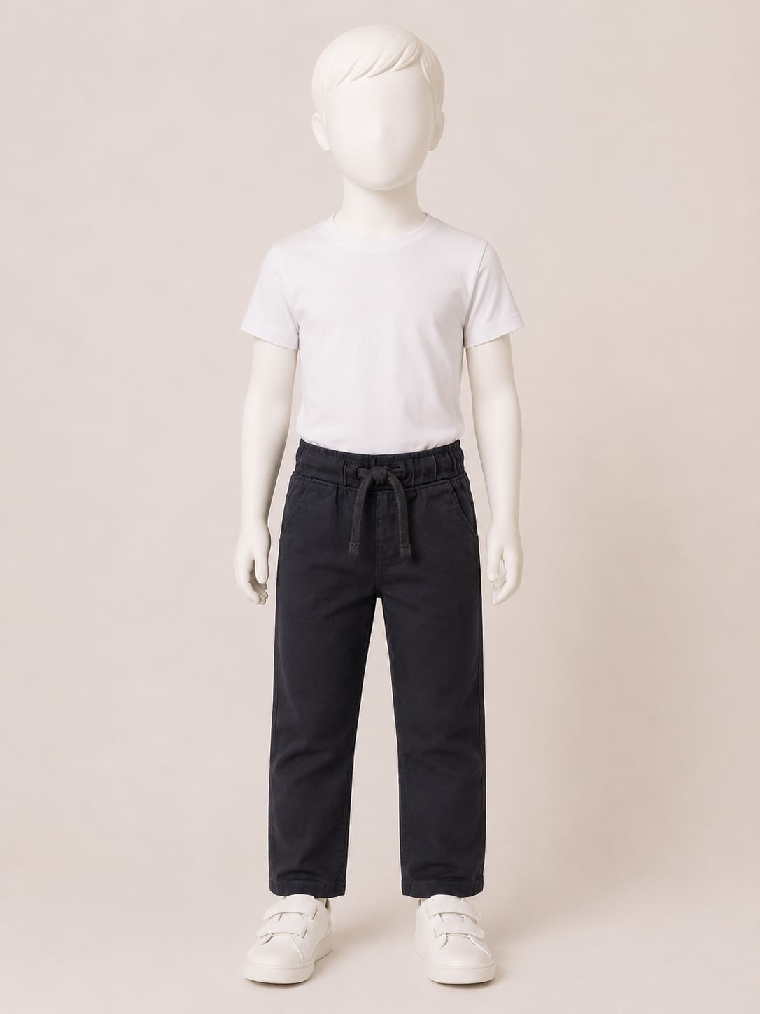 Black Cotton Pant for Boys