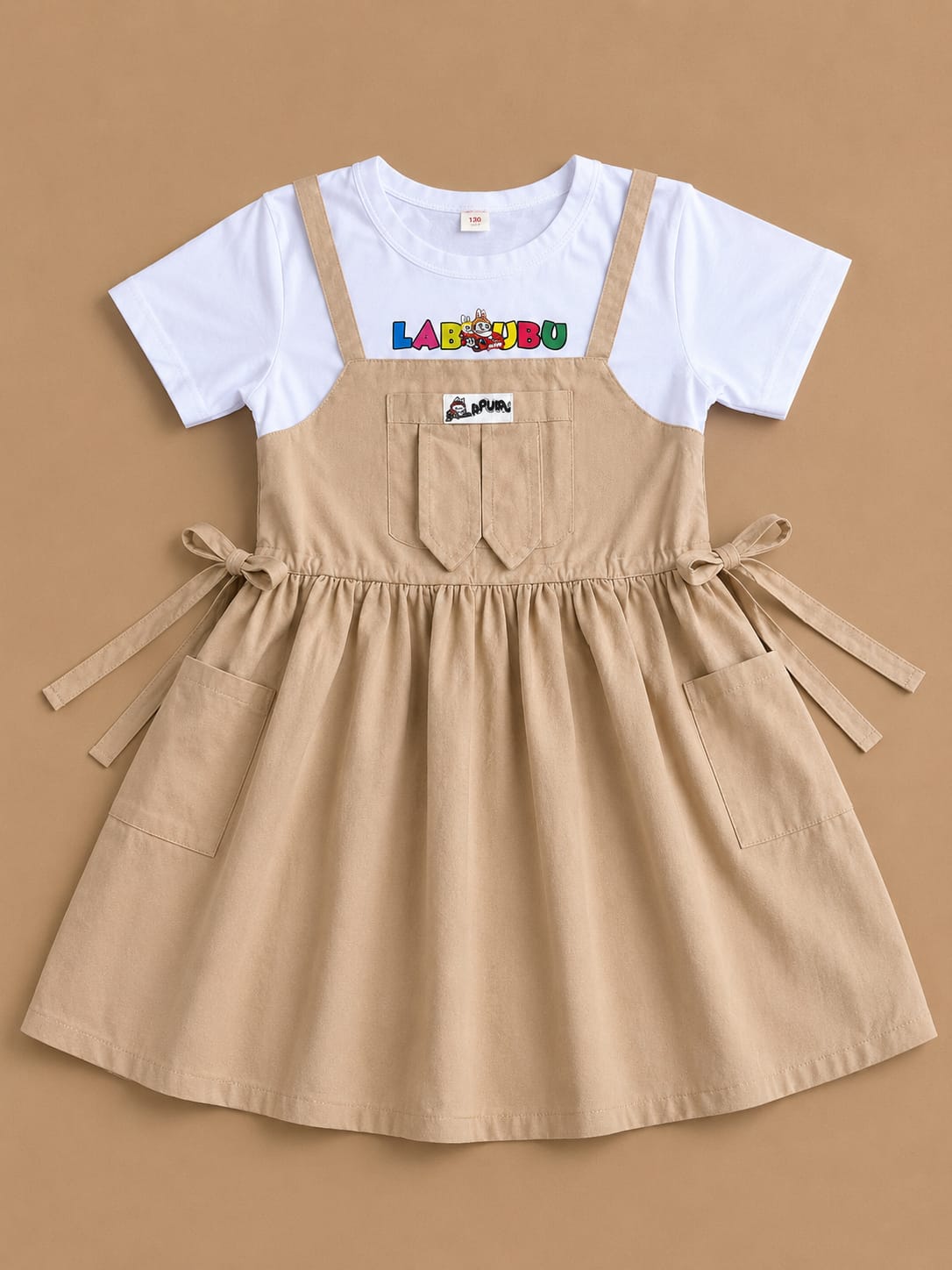 Soft & Comfortable Light Brown Cotton Frocks for Girls