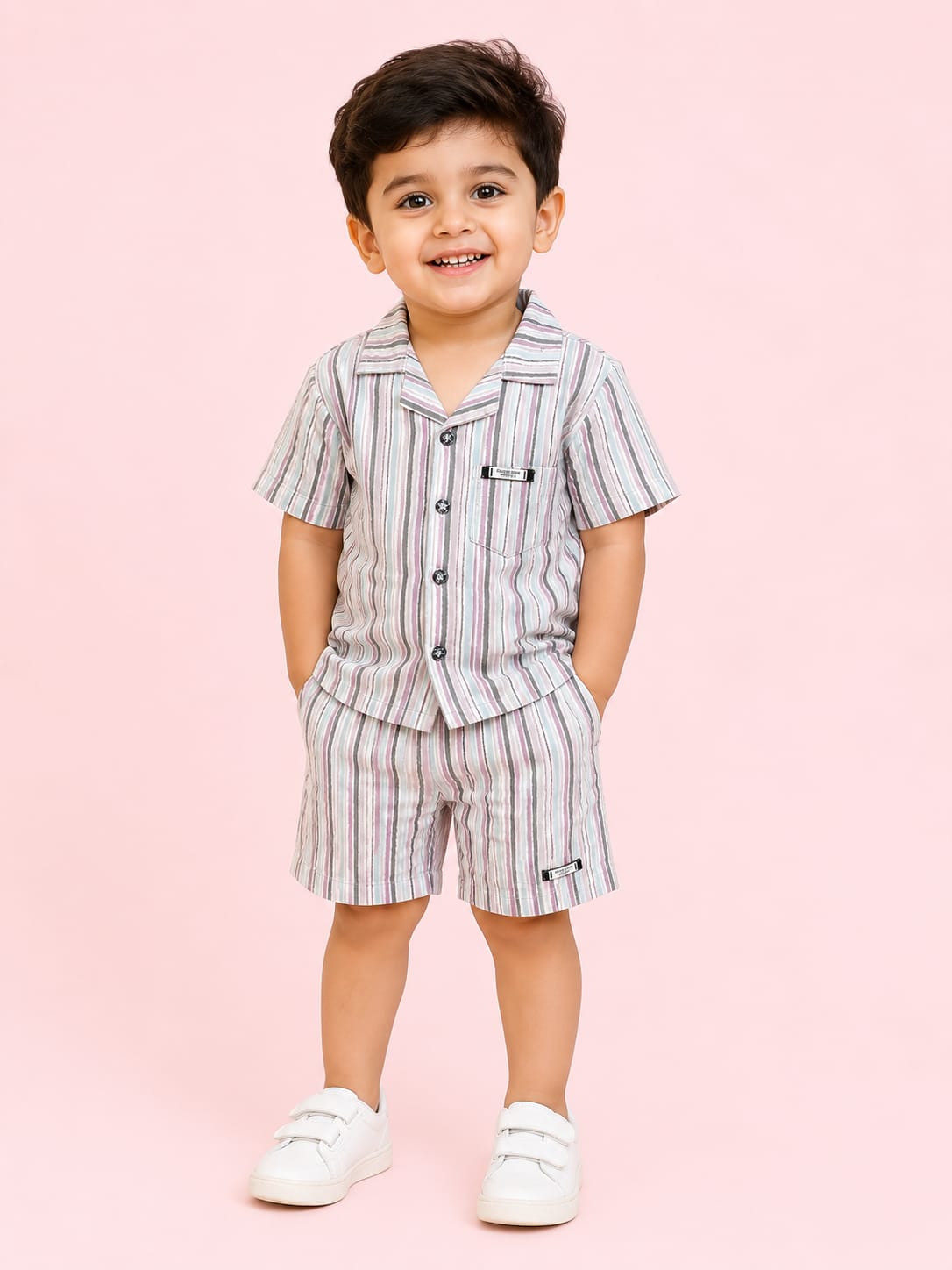 Cotton Casual Shirt with Cotton Short for Boys