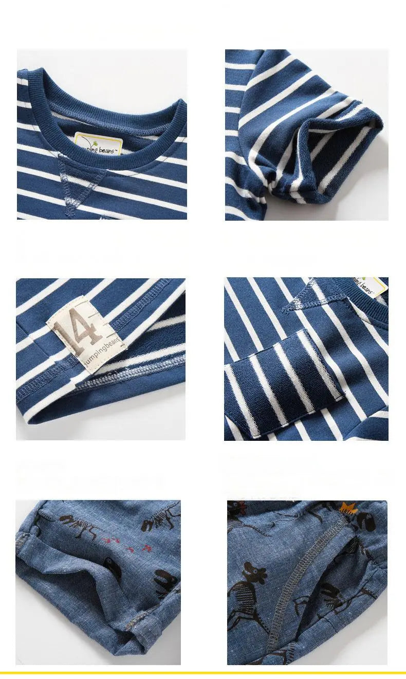 Boy’s Summer Casual Shorts Loose Straight Washed Denim Breathable Quick Dry with Hip Hop Style
