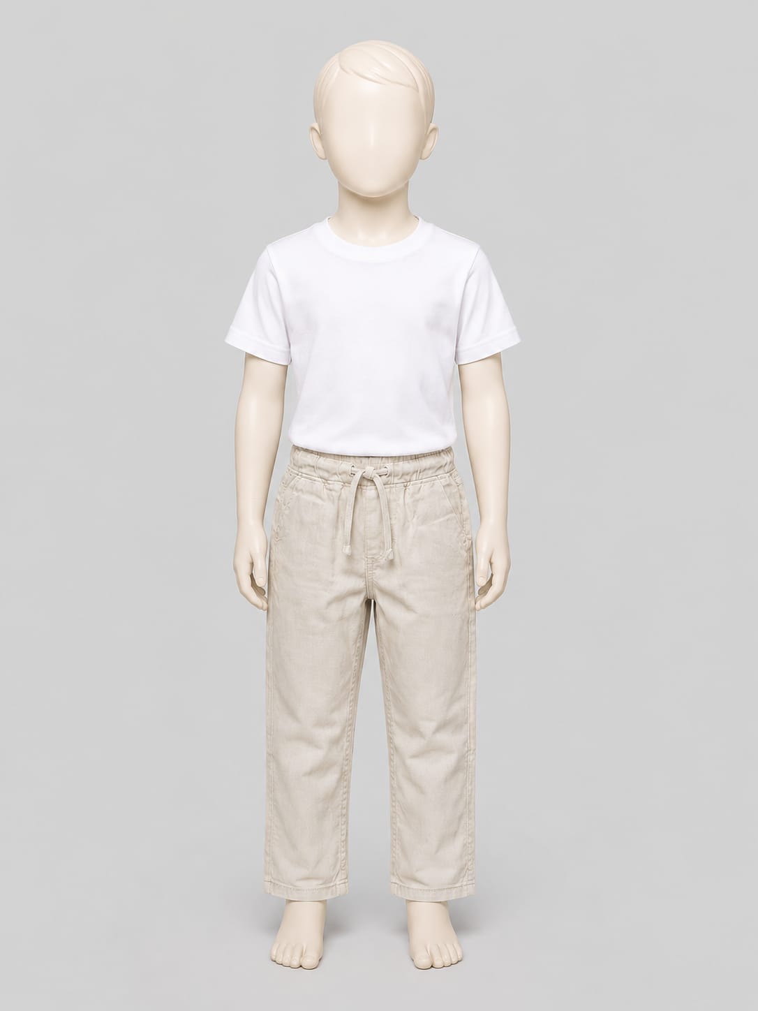 White Cotton Pant for Boys