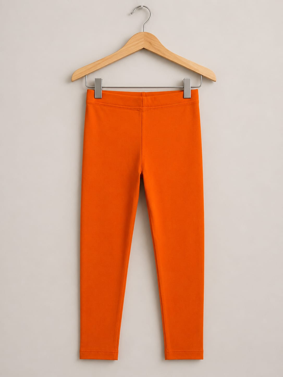 Orange Light Weight Soft Fabric Girls Tight