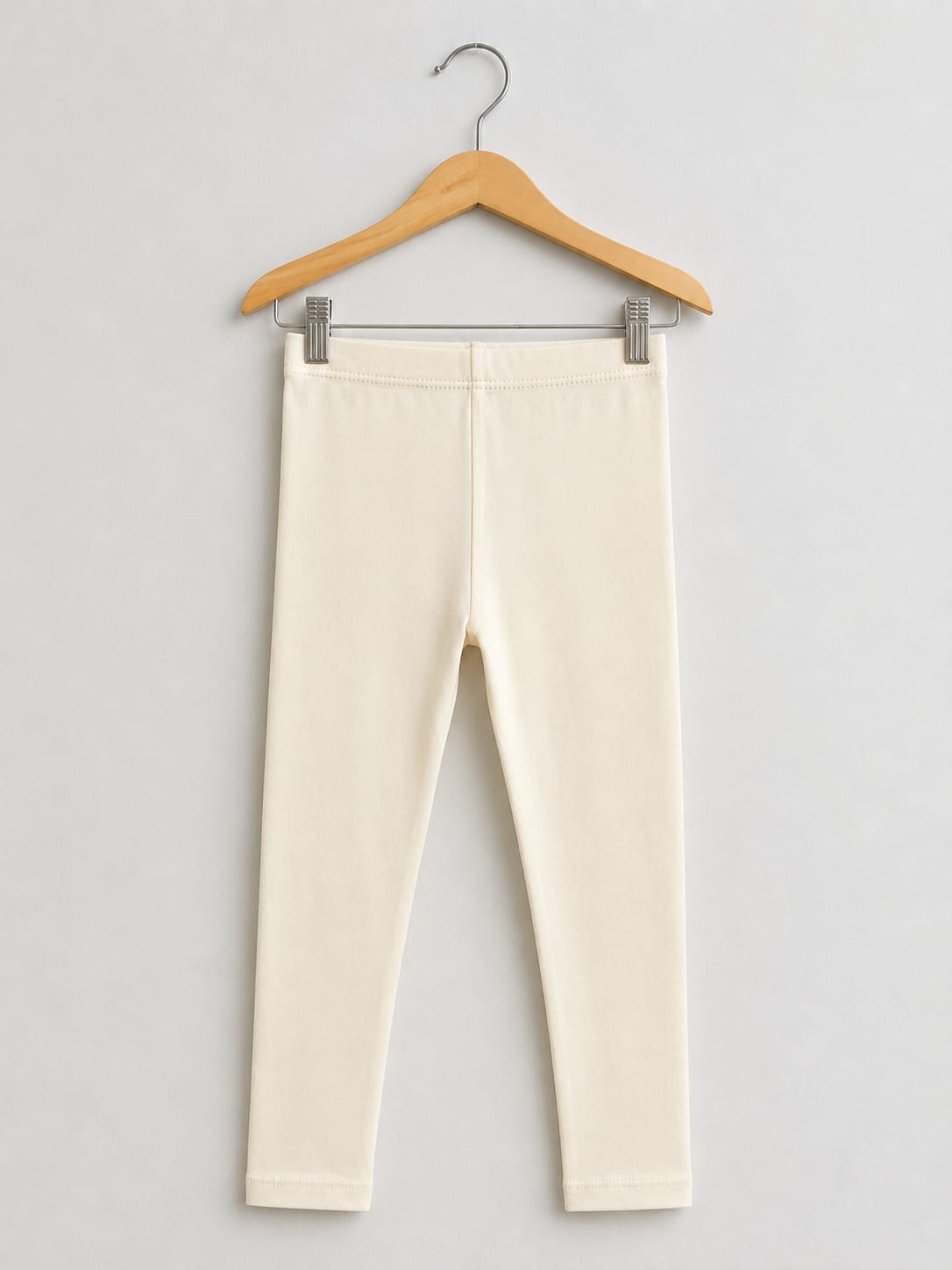 Off White Light Weight Soft Fabric Girls Tight