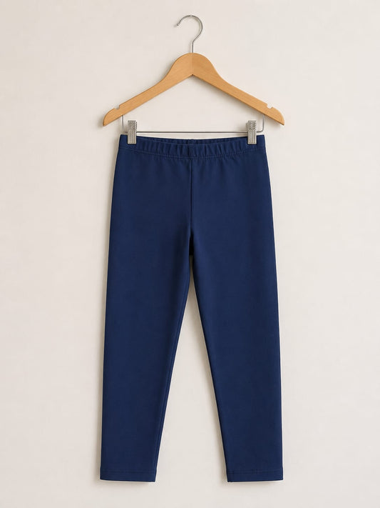 Navy Blue Light Weight Soft Fabric Girls Tight