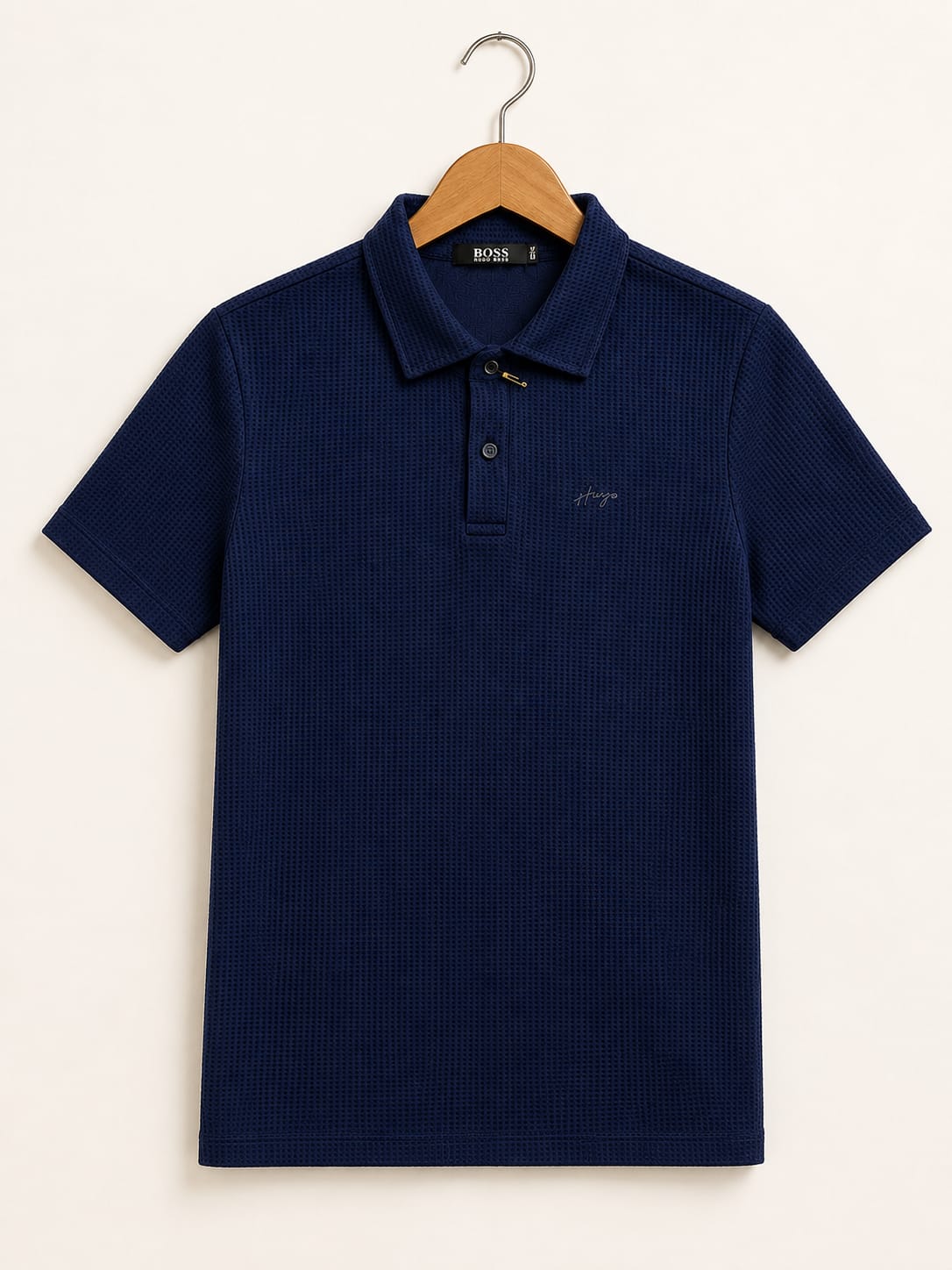 Boss Soft Fabric Navy Blue T Shirt for Boys