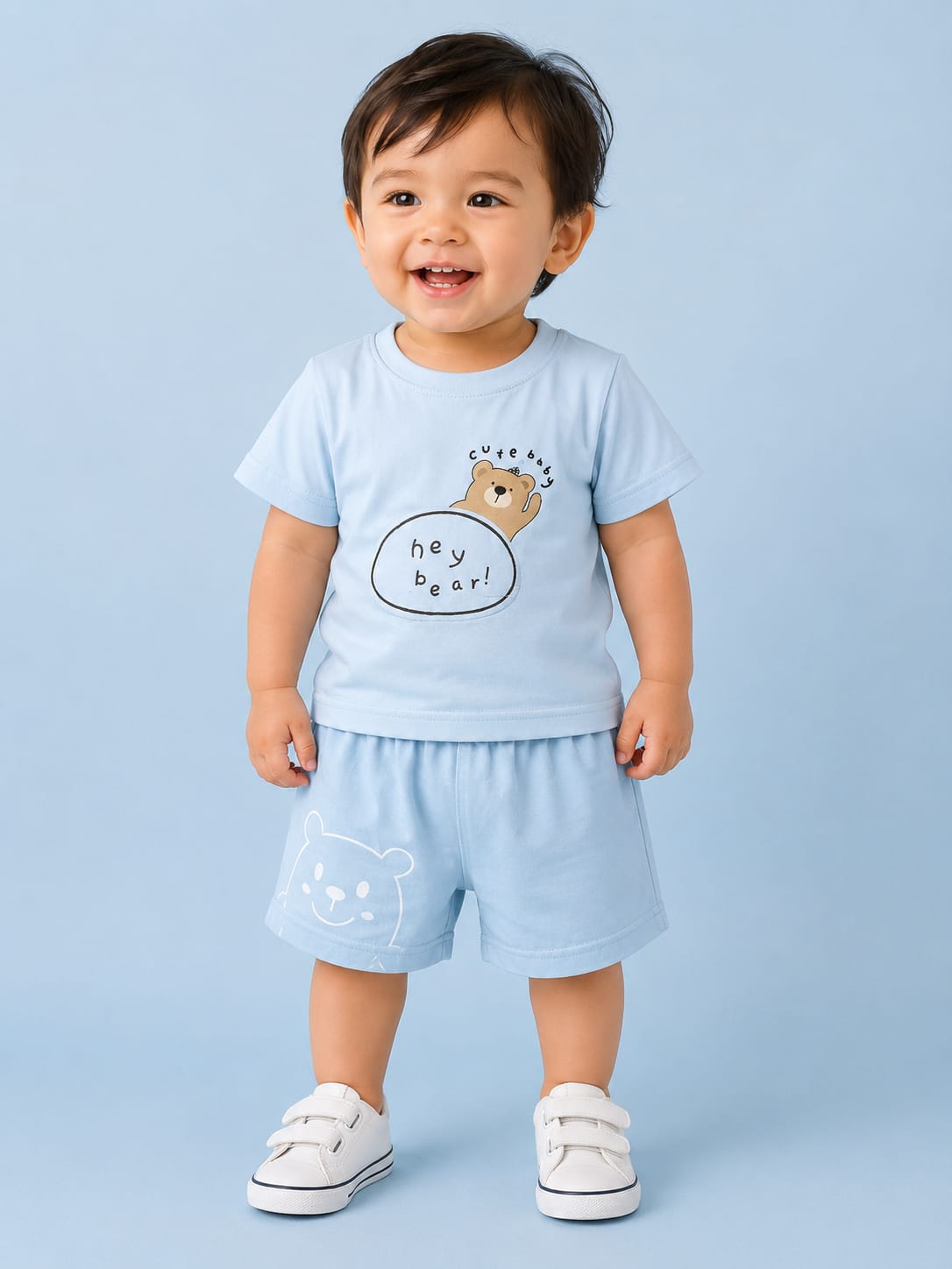 Light Blue Soft and Comfortable Outfit for Kids