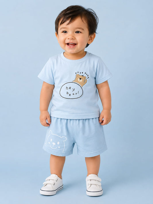 Light Blue Soft and Comfortable Outfit for Kids