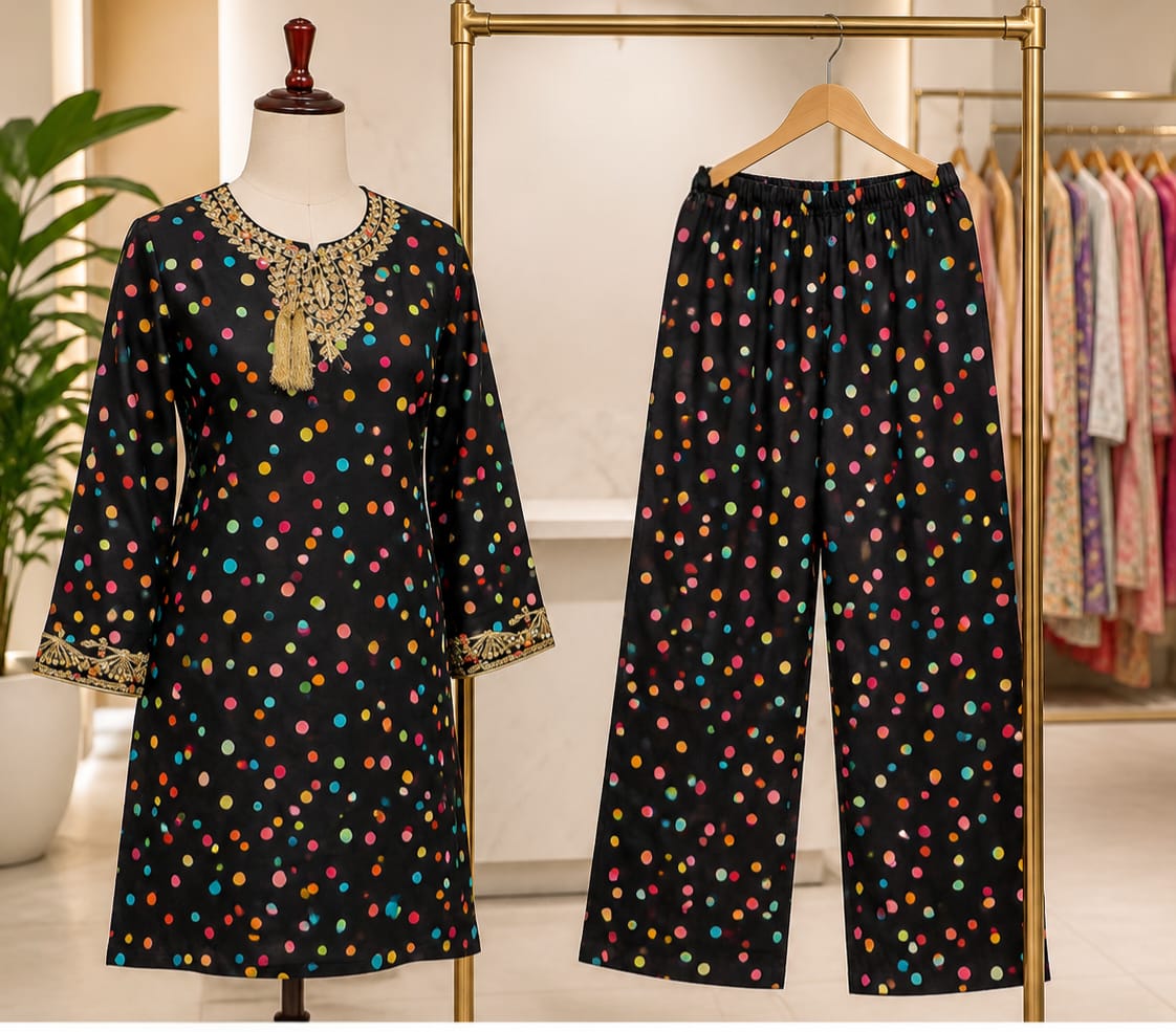 Fancy Embroidery Suit (2 Piece)