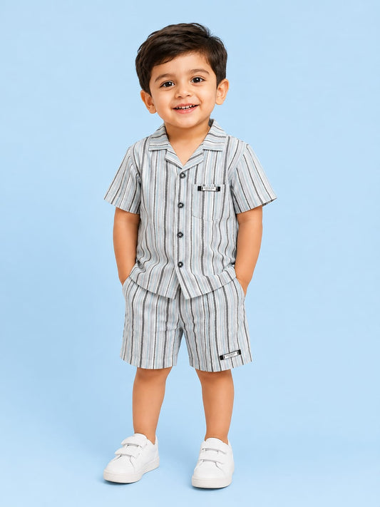 Cotton Casual Shirt with Cotton Short for Boys