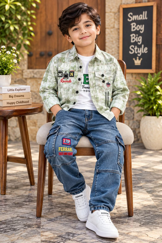 Import Quality Soft & Comfotable Full Sleeves Double Shirt with Jeans