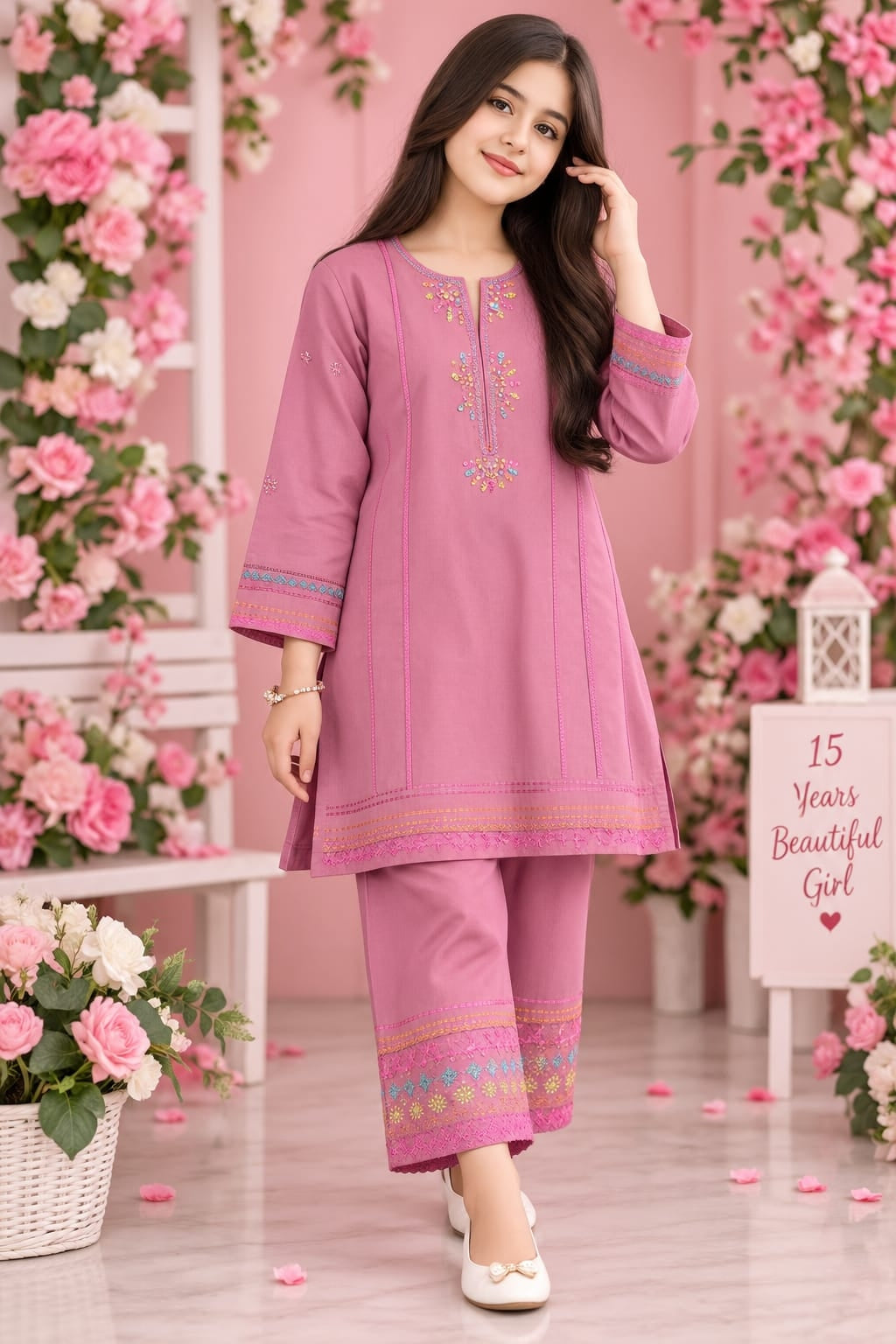 Kaddar Winter Shalwar Kamees for Girls